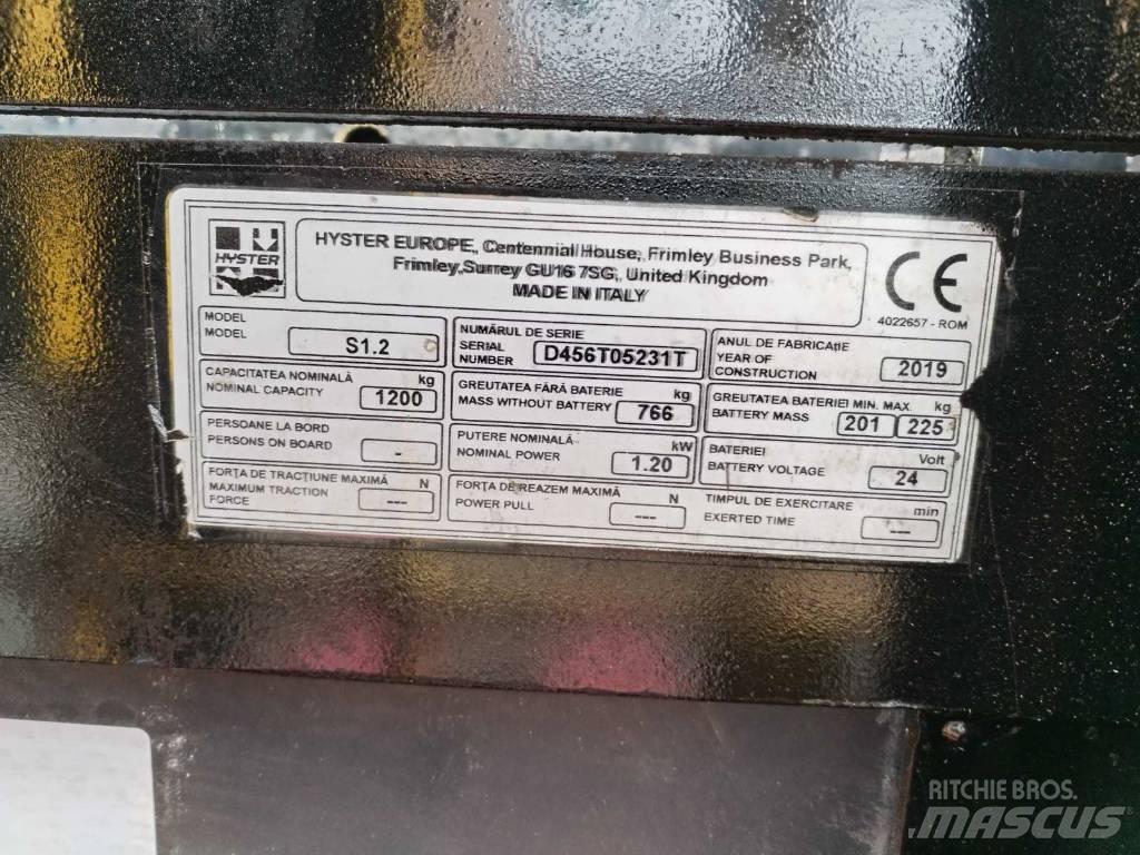 Hyster S 1.2 Järelkäidavad virnastajad