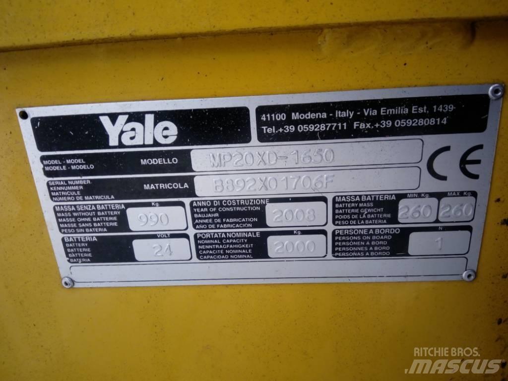 Yale MP 20 XD Platvormiga alusesiirdaja