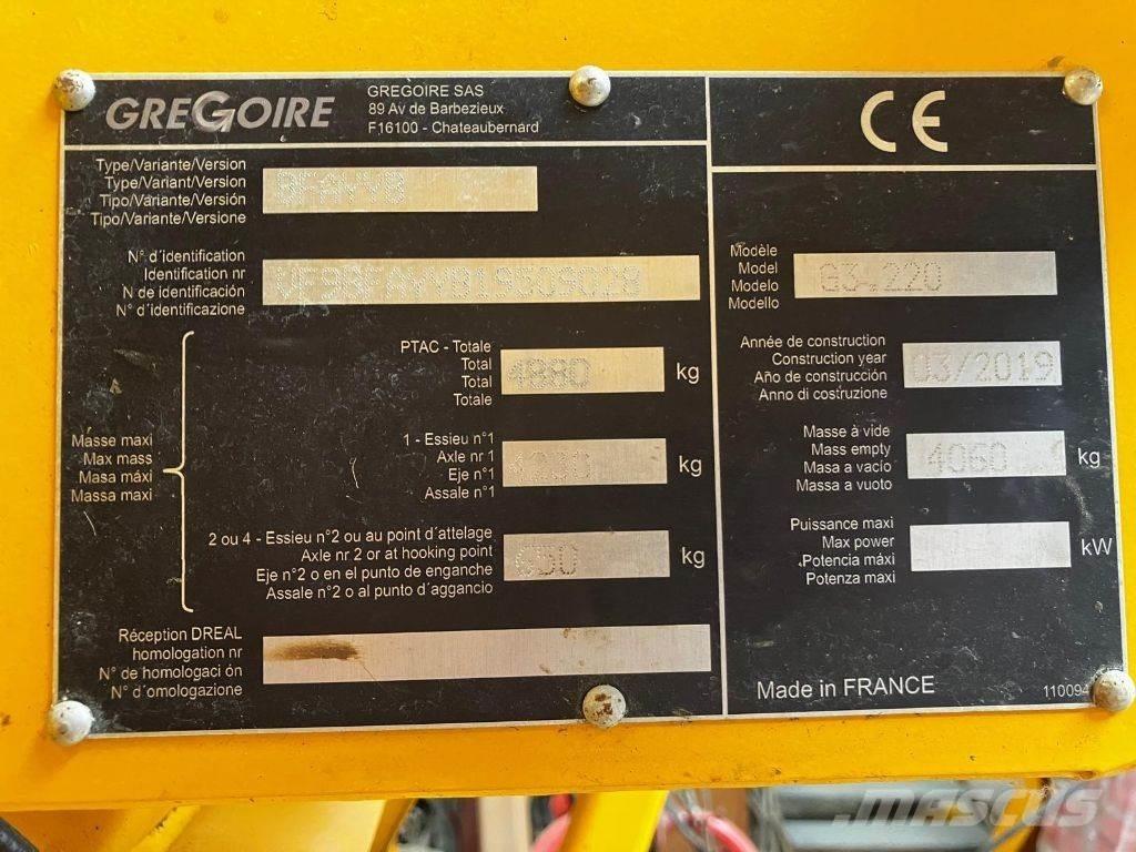 Gregoire G3.220 Viinamarjakombainid