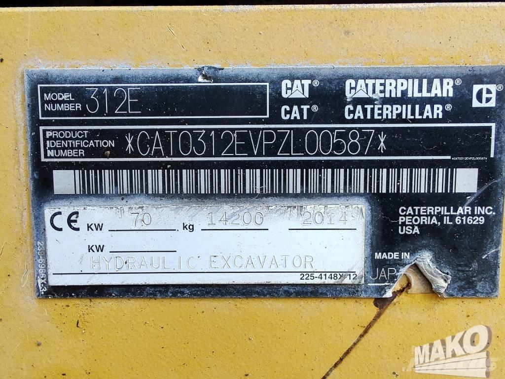 CAT 312 E Roomikekskavaatorid