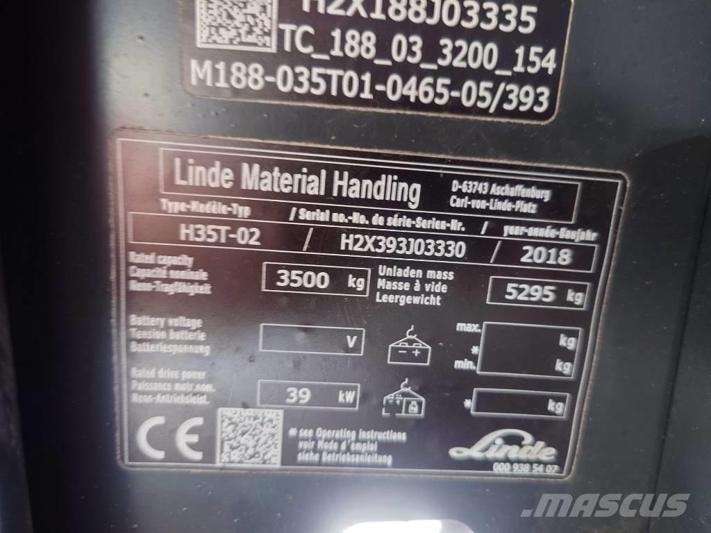 Linde H35T/393-02 Gaasitõstukid
