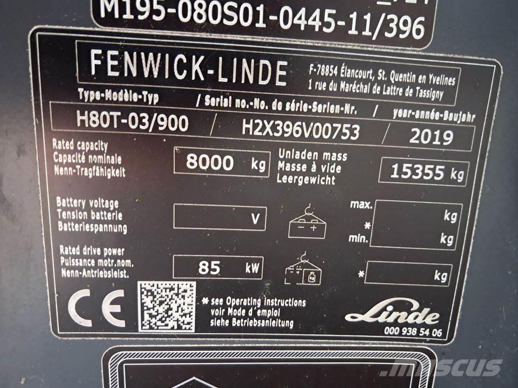 Linde H80T/03-900 Gaasitõstukid