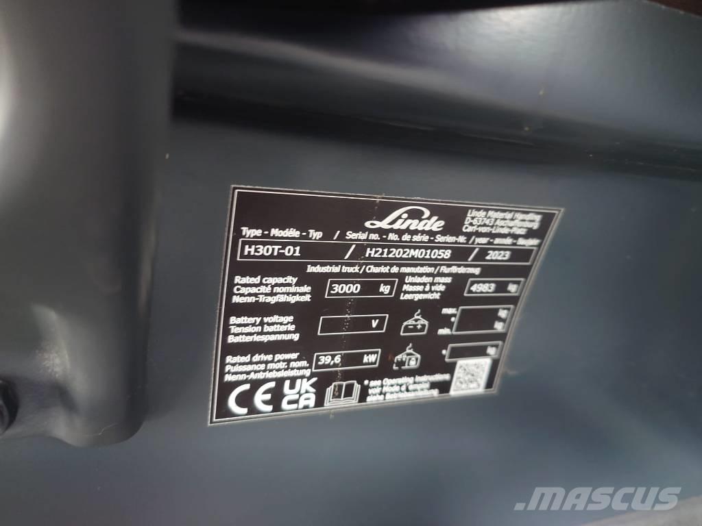 Linde H 30 T Gaasitõstukid