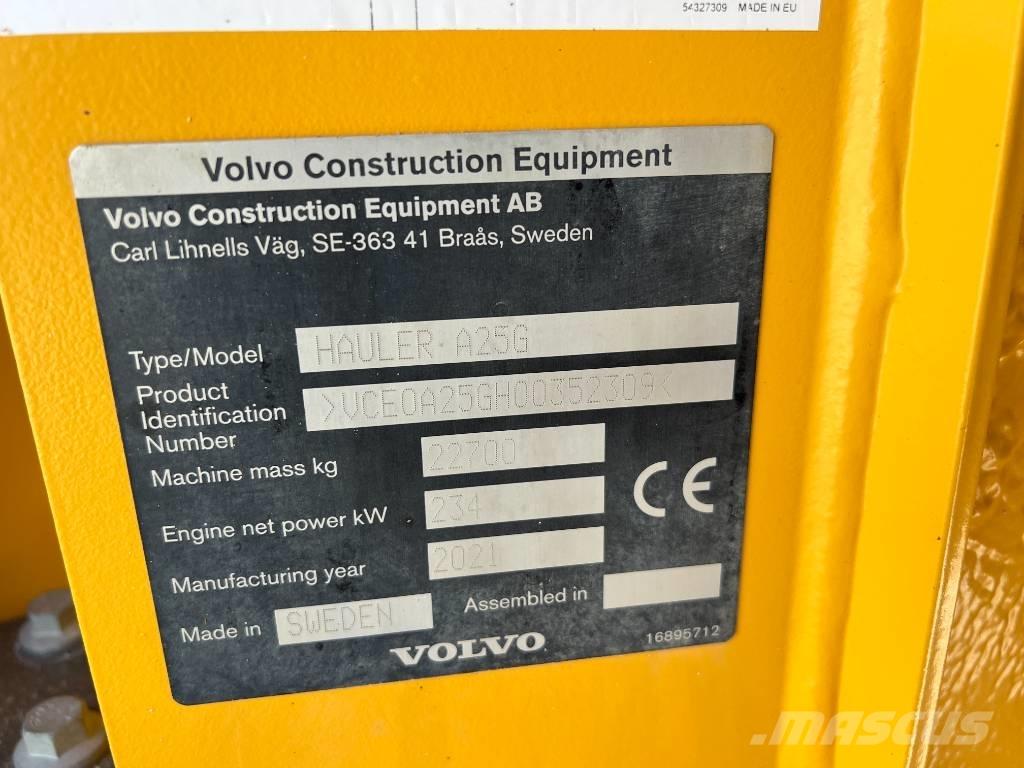 Volvo A25G Liigendraamiga pinnaseveokid