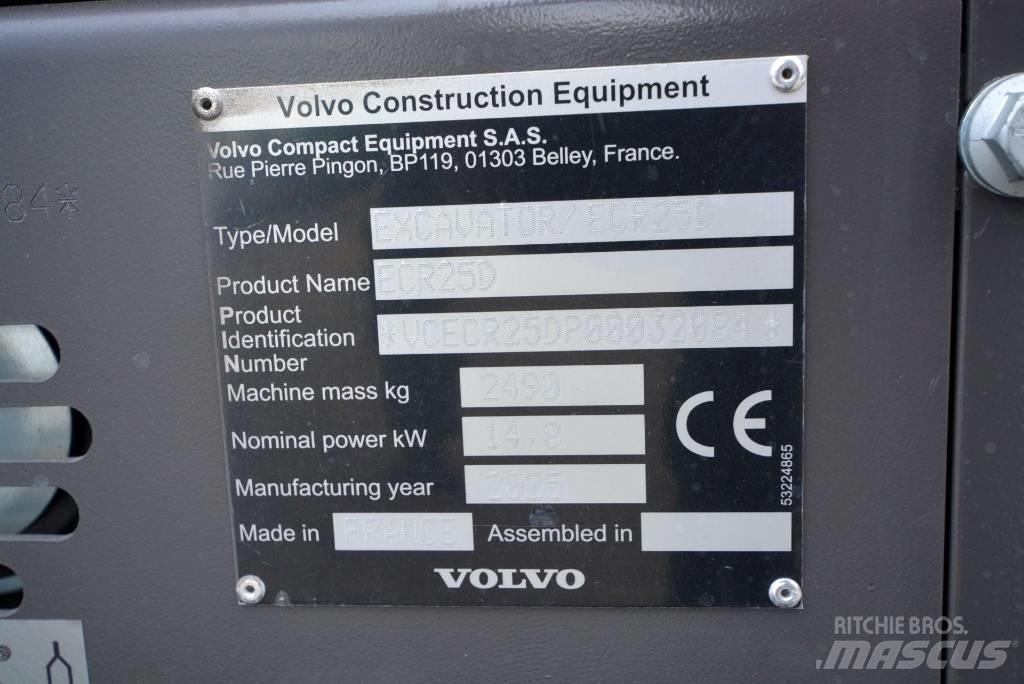 Volvo ECR 25 D Miniekskavaatorid < 7 t