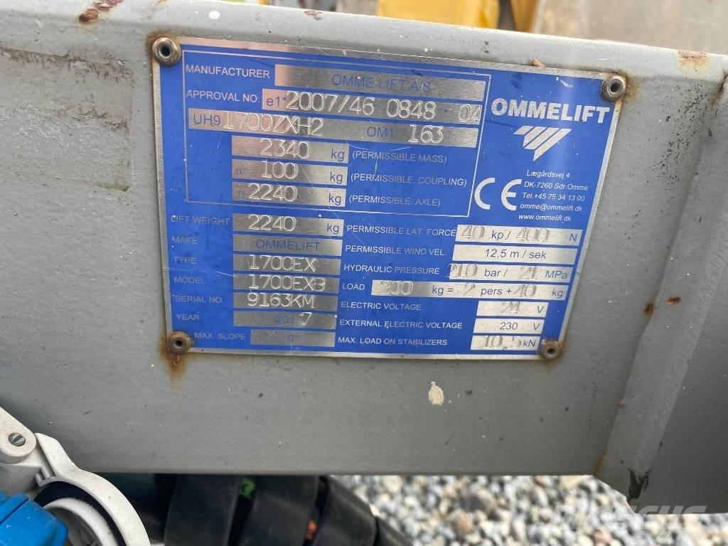 Omme 1700 EBX Järelveetavad korvtõstukid