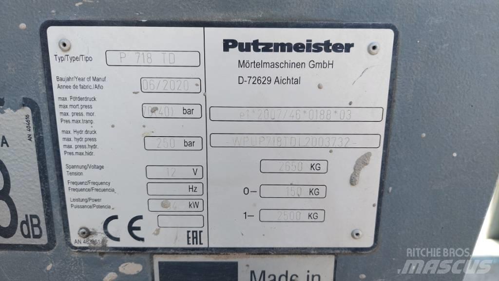 Putzmeister P 718 TD Betooni pumpautod