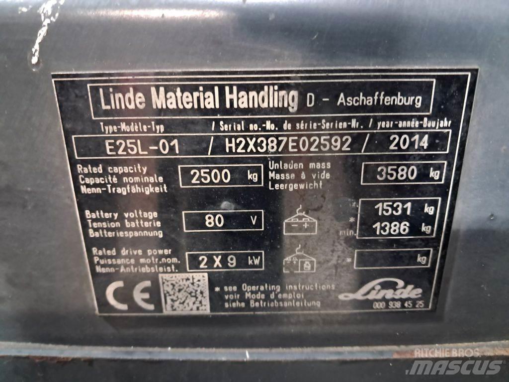 Linde E25L-01 Elektritõstukid