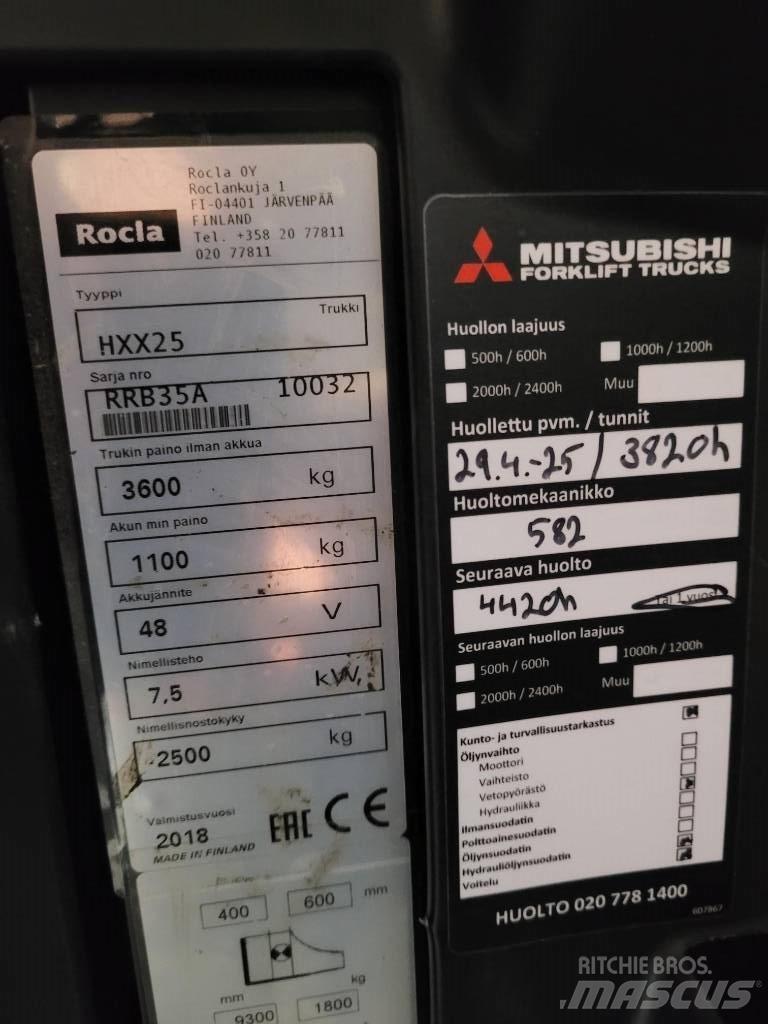 Rocla HXX25 Lükandmastiga tõstukid
