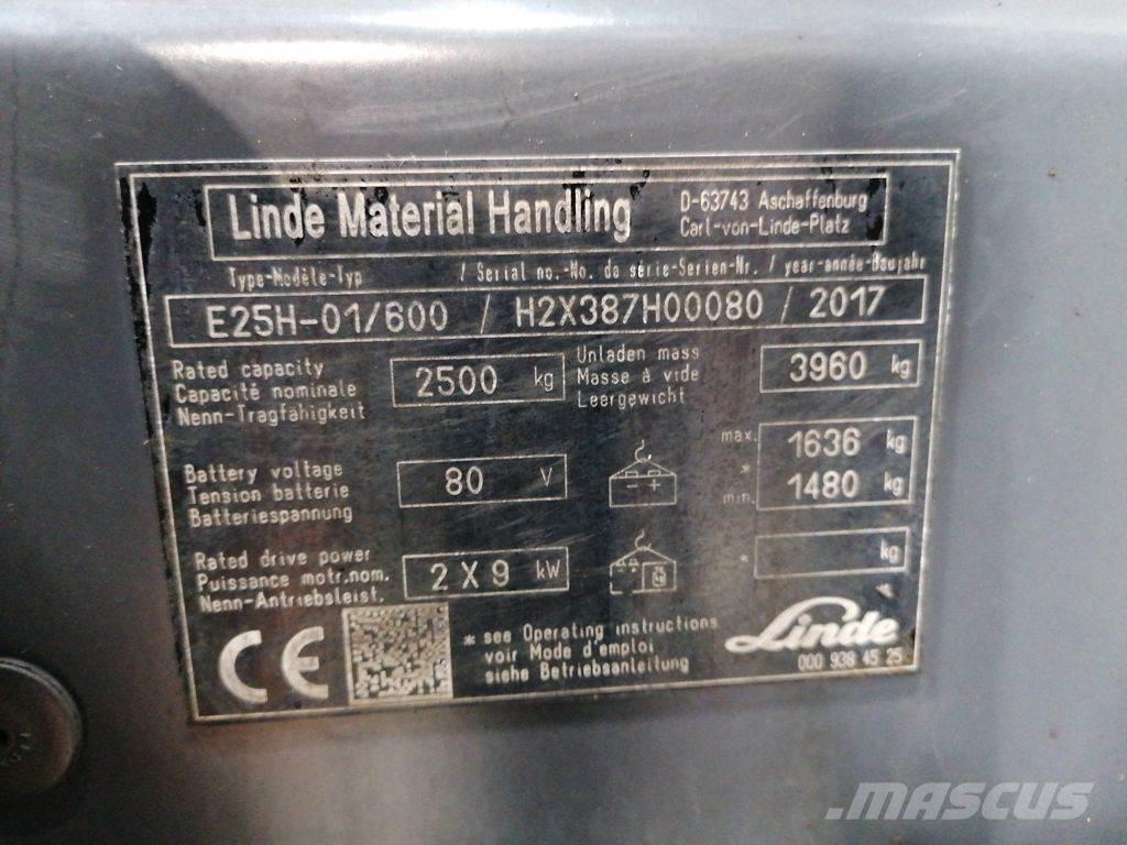 Linde E25H-01/600 Elektritõstukid