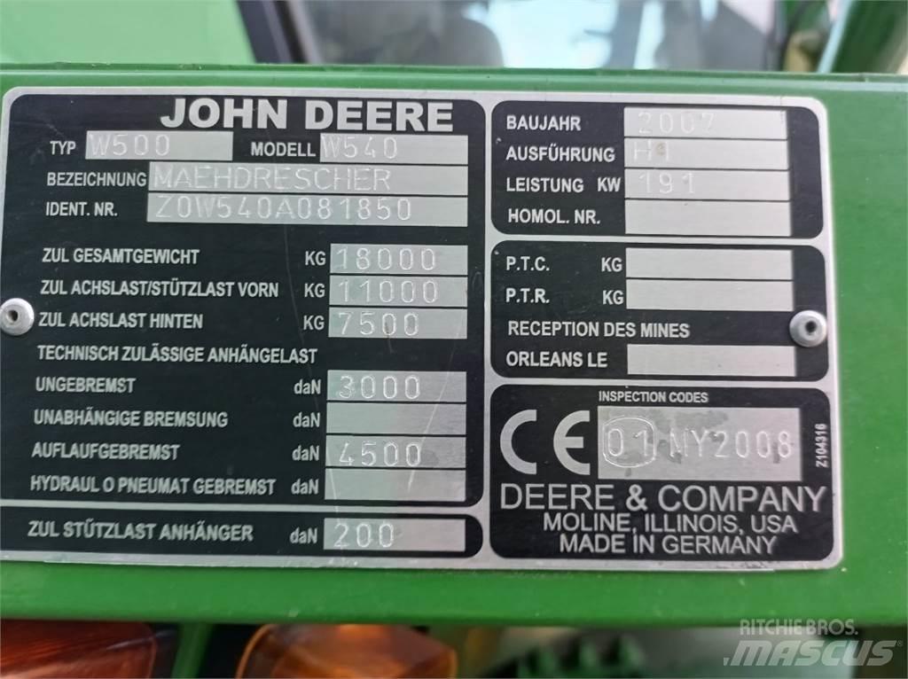 John Deere W540 Teraviljakombainid