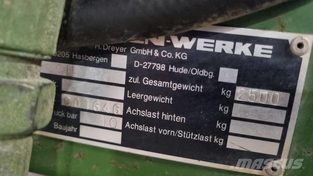 Amazone UF 1200 Ripp-pritsid