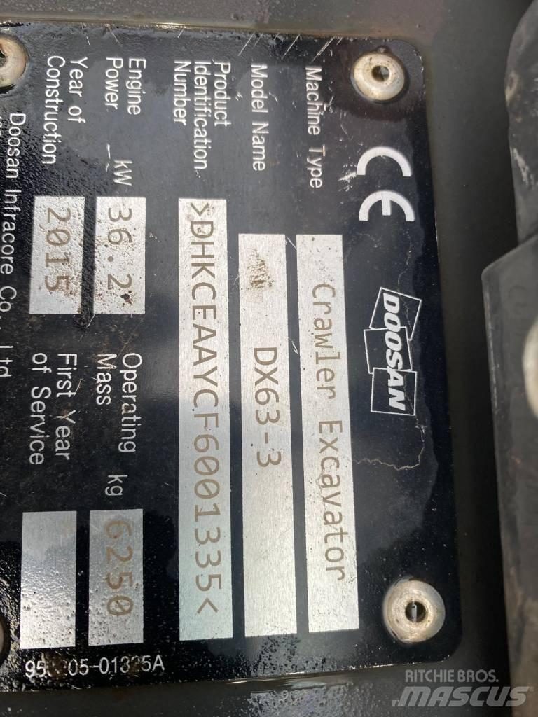 Doosan DX 63-3 Miniekskavaatorid < 7 t