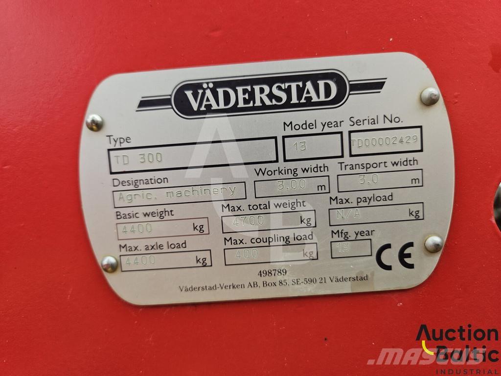 Väderstad TD300 Külvik-äkked