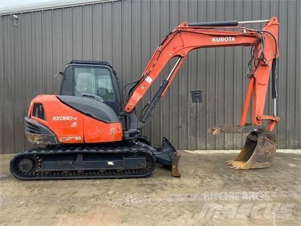Kubota KX080-4 Roomikekskavaatorid