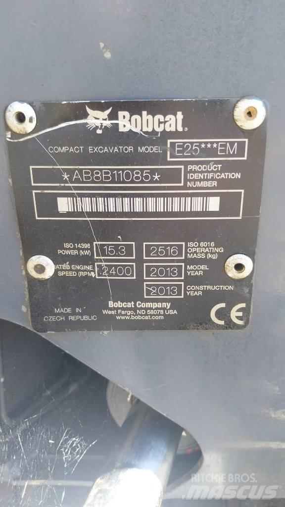 Bobcat E 25 Miniekskavaatorid < 7 t