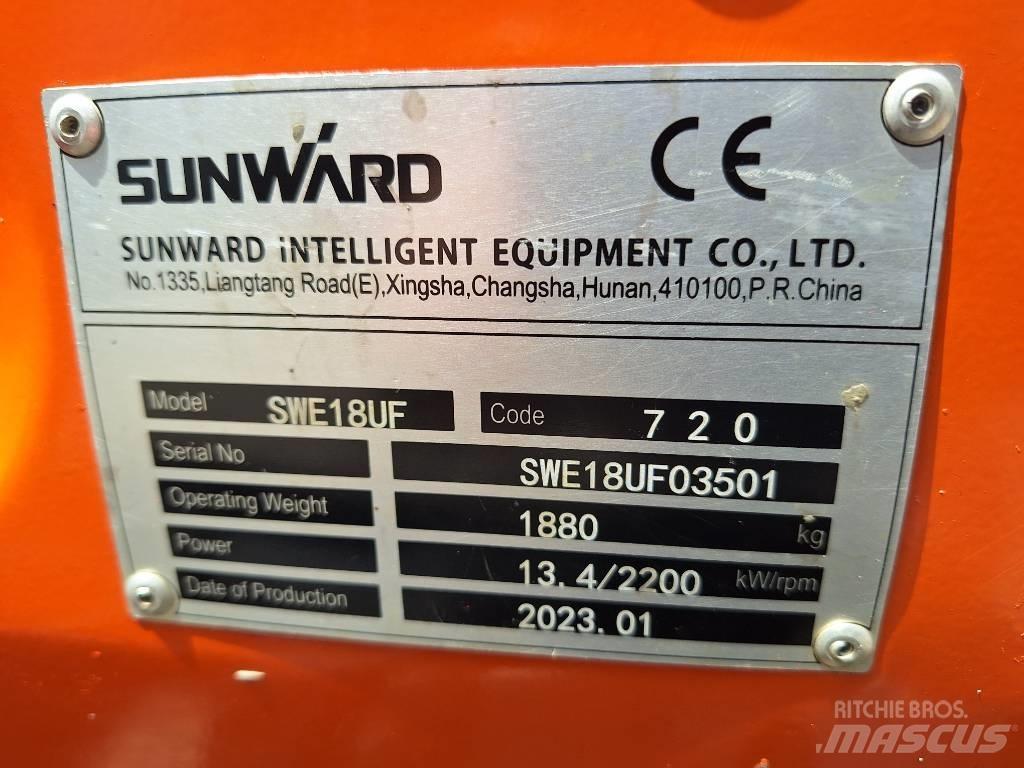 Sunward SWE 18 UF Miniekskavaatorid < 7 t