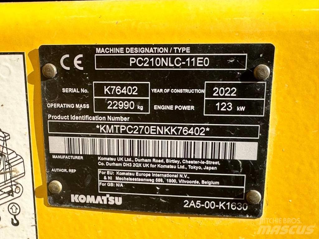 Komatsu PC 210 NLC Roomikekskavaatorid