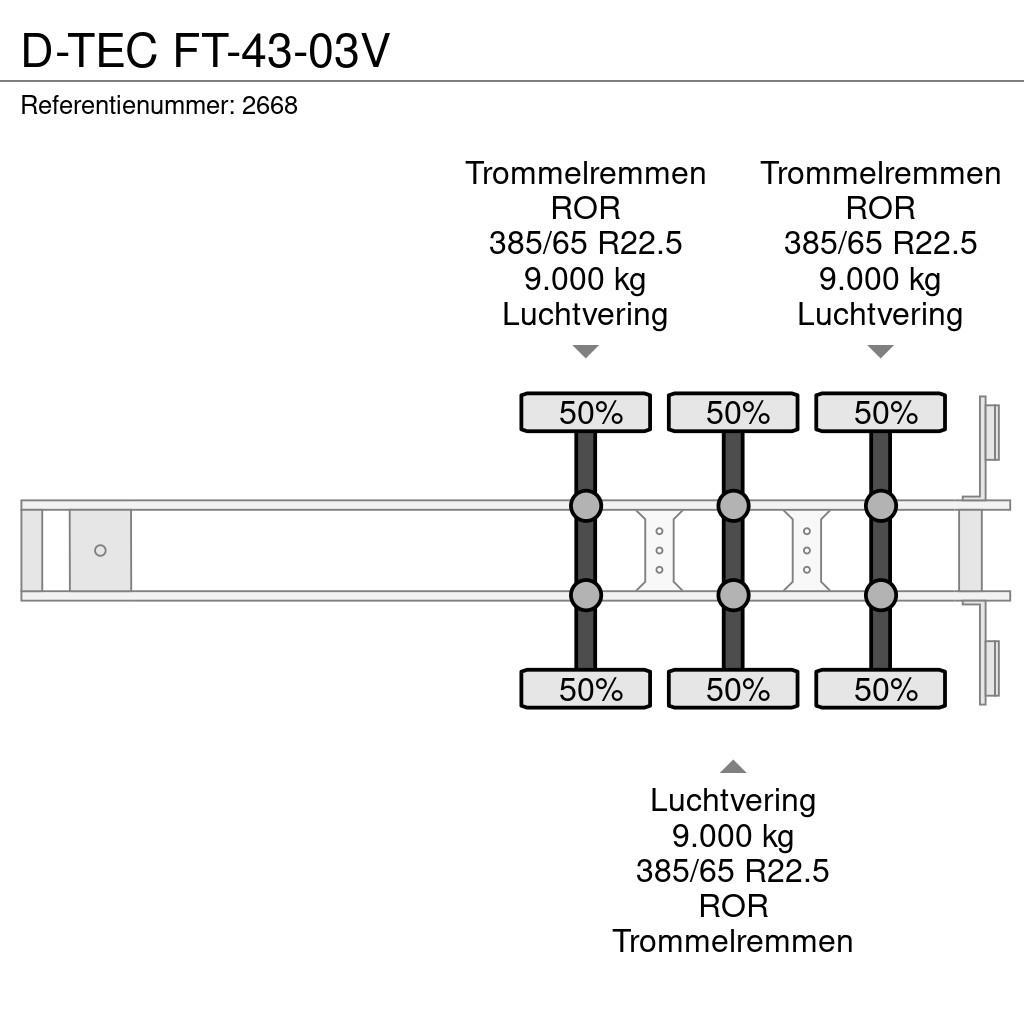 D-tec FT-43-03V Raampoolhaagised