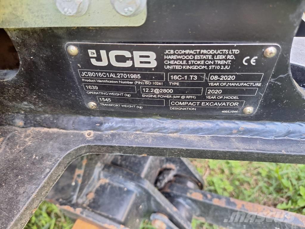 JCB 16 C-1 Miniekskavaatorid < 7 t