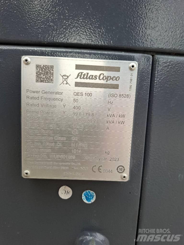 Atlas Copco QES 100 Diiselgeneraatorid