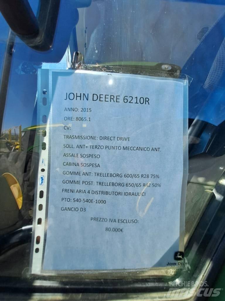 John Deere 6210 R Traktorid