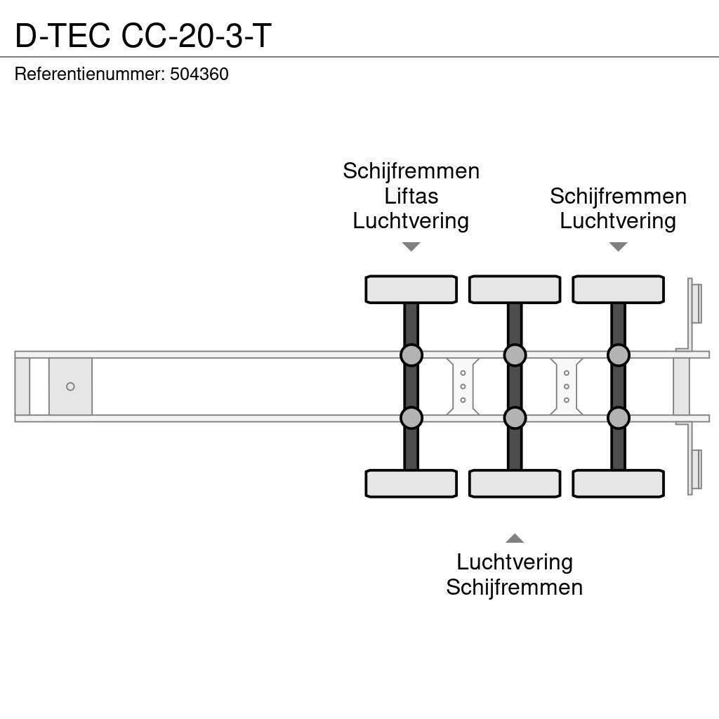 D-tec CC-20-3-T Konteinerveo poolhaagised
