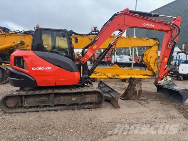 Kubota KX 080-4 Väikeekskavaatorid 7t-12t