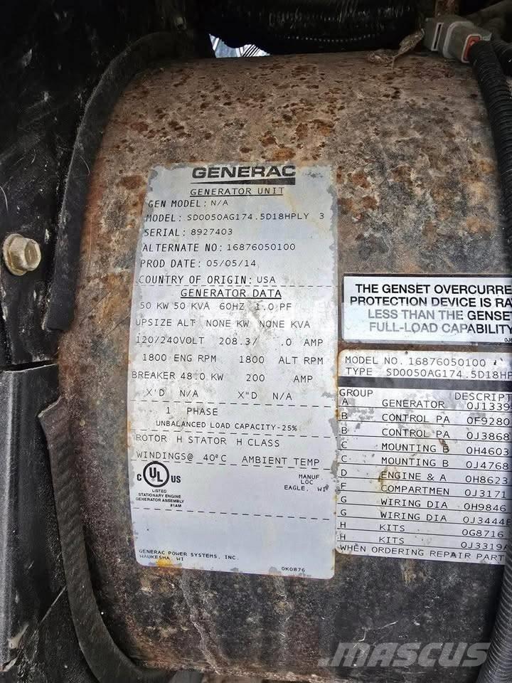 Generac 50 KW Diiselgeneraatorid