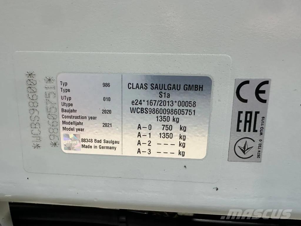 CLAAS Liner 2700 Vaalutid