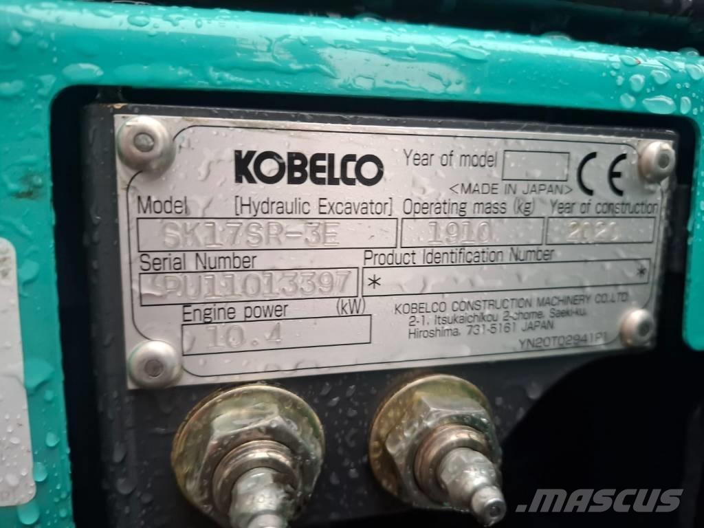 Kobelco SK 17 SR-3E Miniekskavaatorid < 7 t