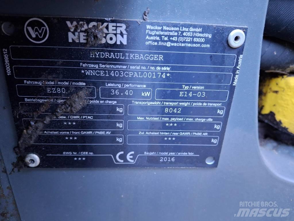 Wacker Neuson EZ 80 Väikeekskavaatorid 7t-12t