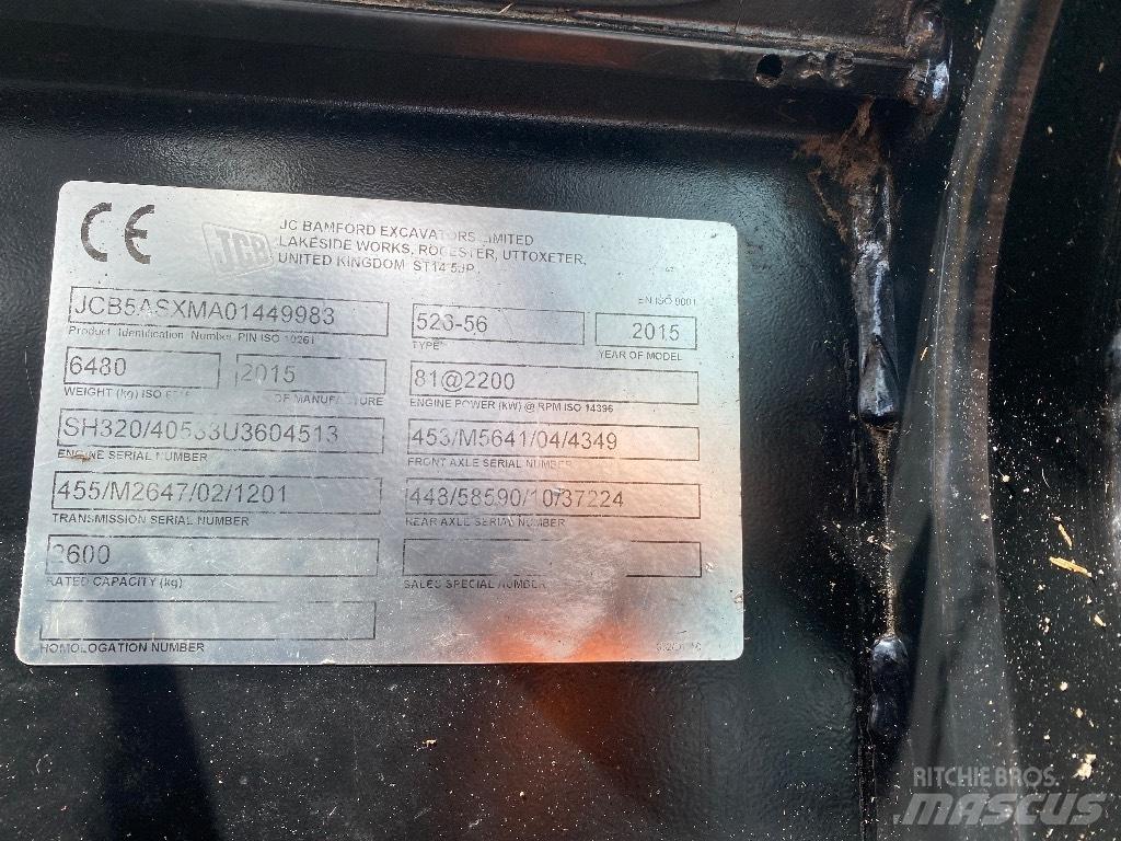 JCB 526-56 Agri Põllumajanduslikud teleskoopkäitlejad
