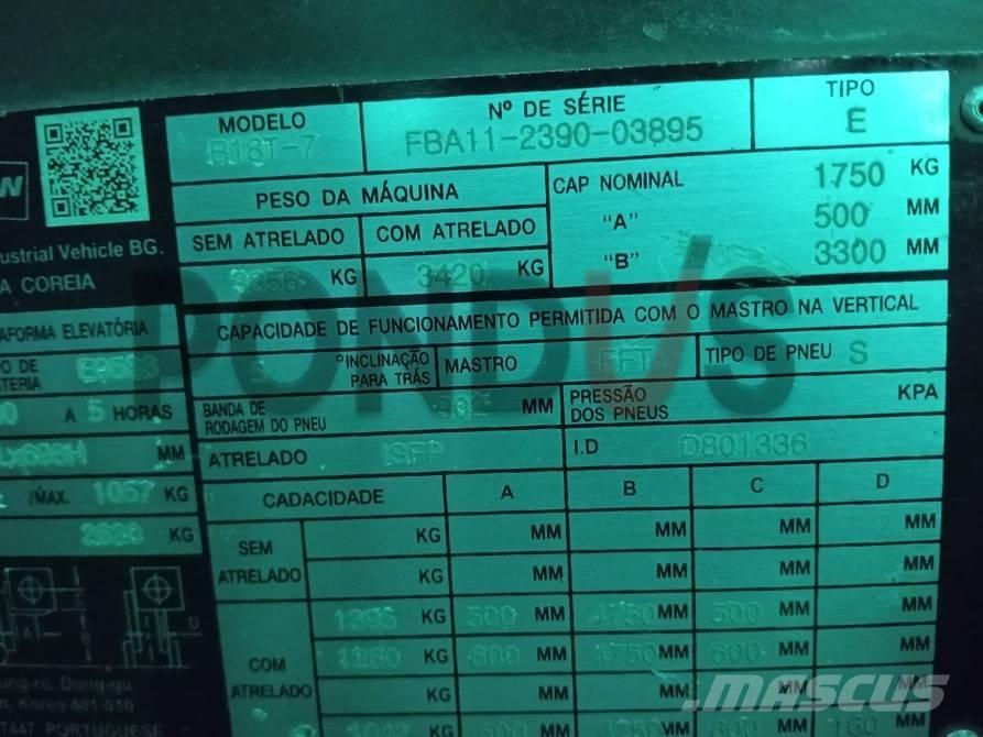 Doosan B 18 T-7 Elektritõstukid