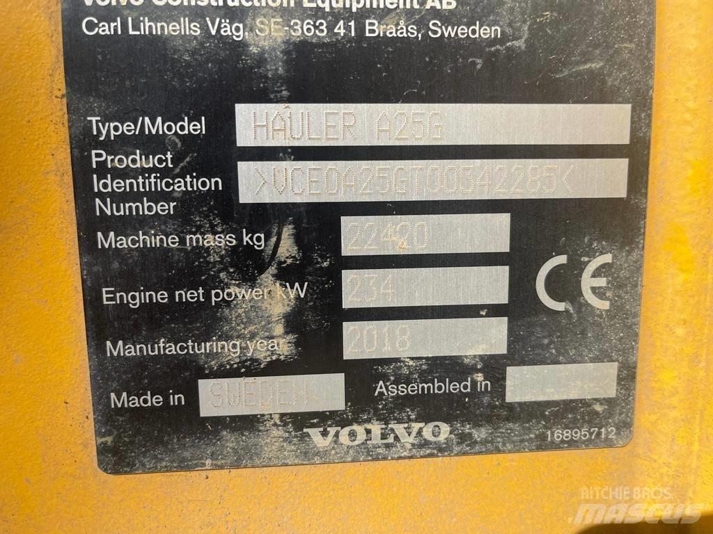 Volvo A 25 G Liigendraamiga pinnaseveokid
