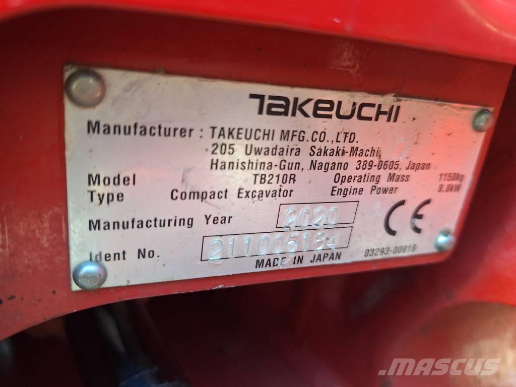 Takeuchi TB 210 R Miniekskavaatorid < 7 t
