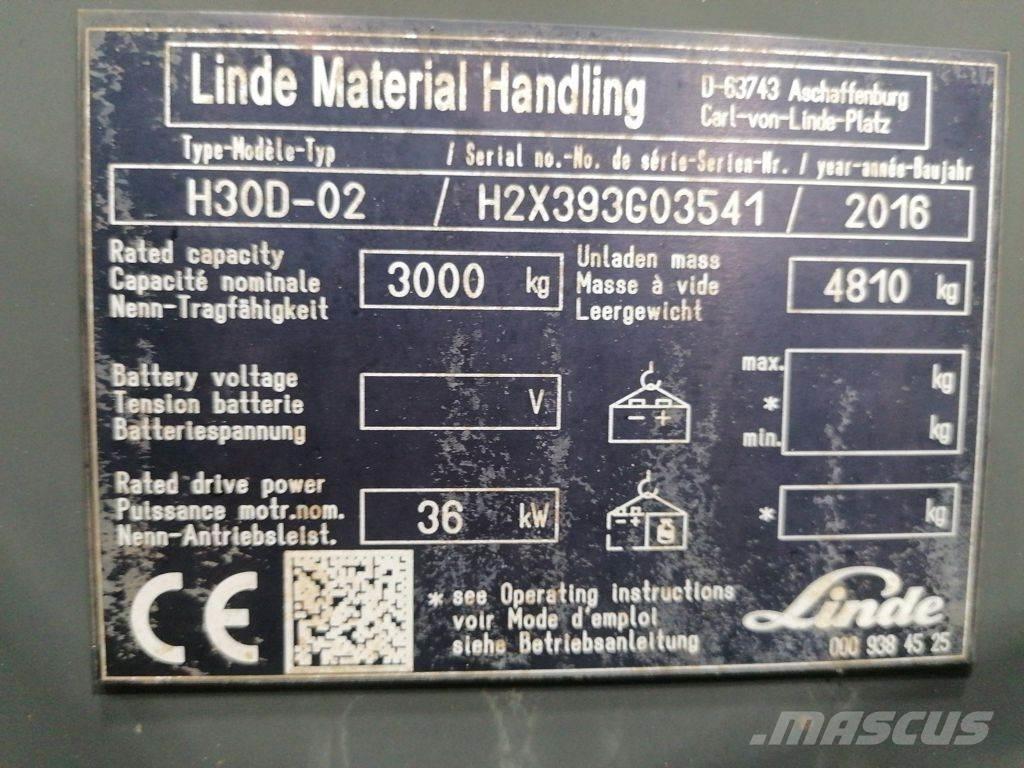 Linde H30D-02 Diiseltõstukid