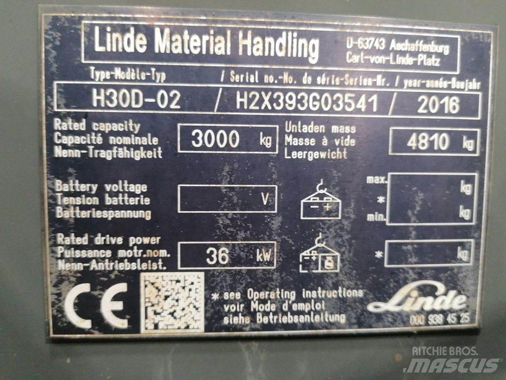 Linde H30D-02 Diiseltõstukid