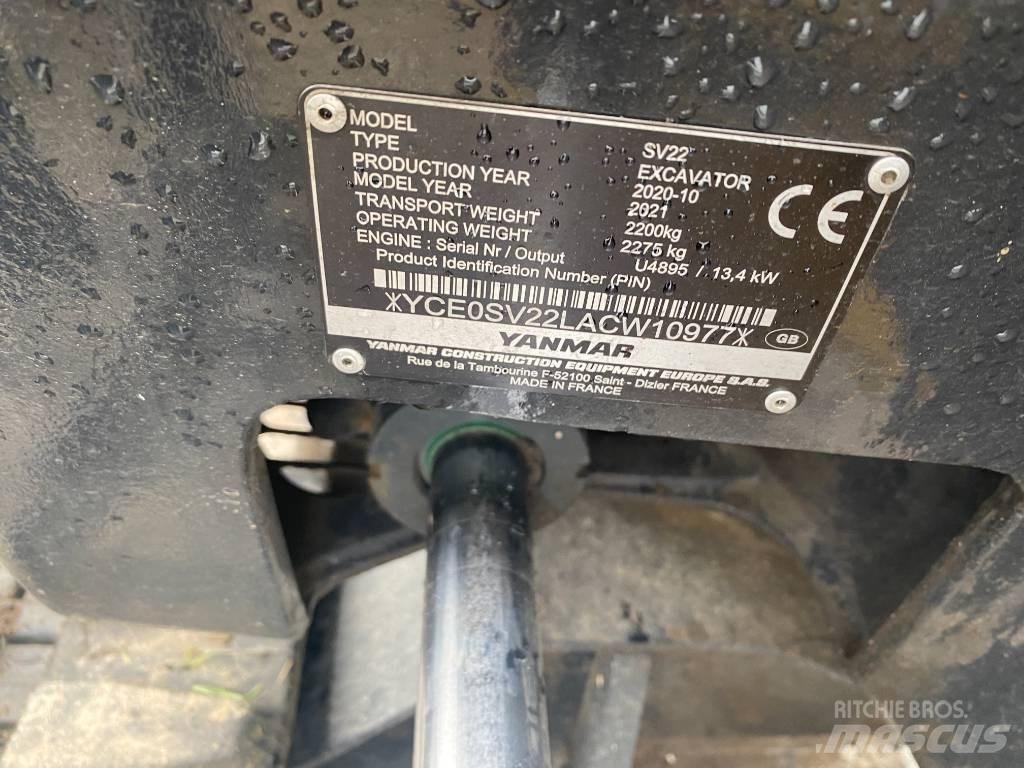 Yanmar SV 22 Miniekskavaatorid < 7 t
