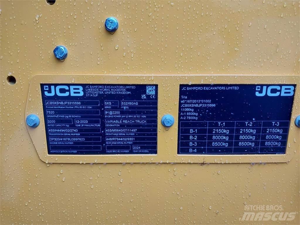 JCB 532-60 AGRI Teleskooplaadurid