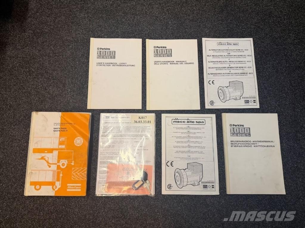 Atlas Copco QAS 78 Diiselgeneraatorid