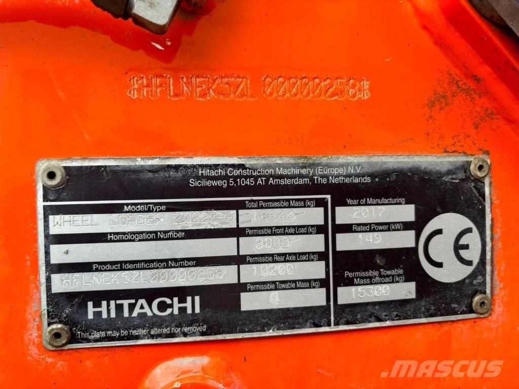 Hitachi ZW 220-6 Rataslaadurid