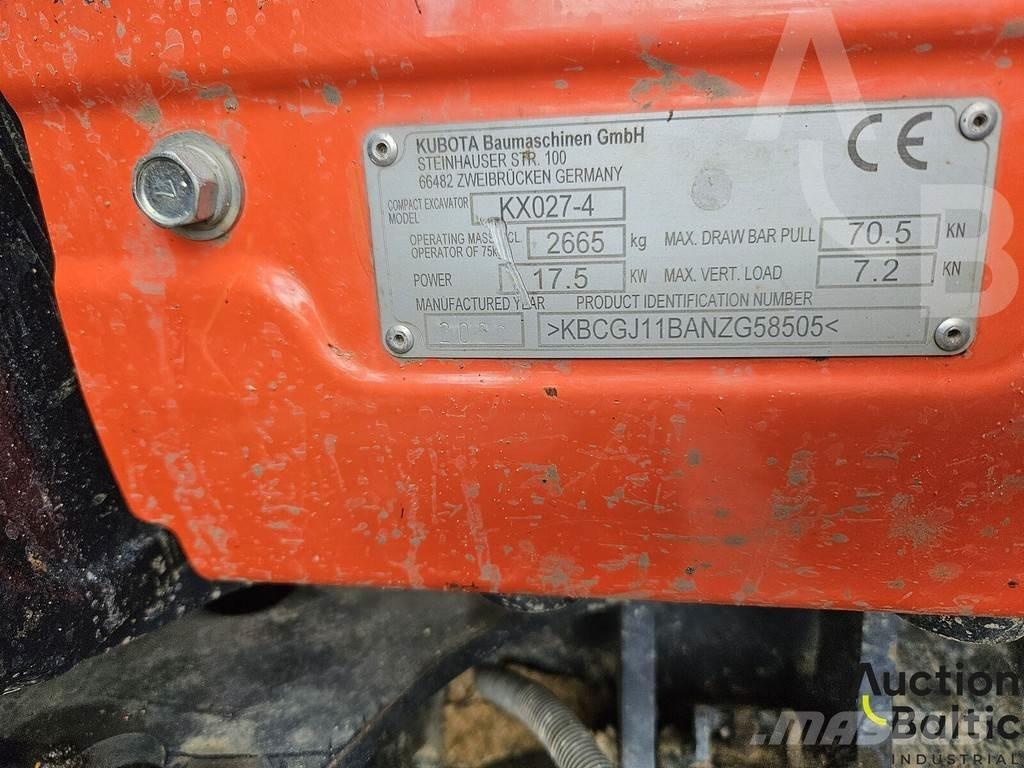 Kubota KX 027-4 Miniekskavaatorid < 7 t