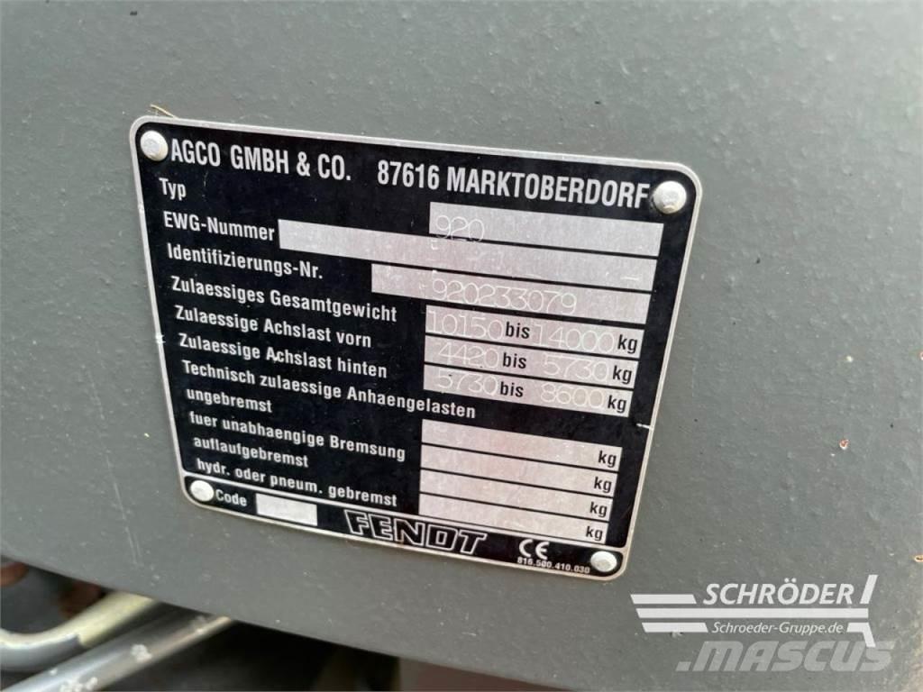 Fendt 920 VARIO Traktorid