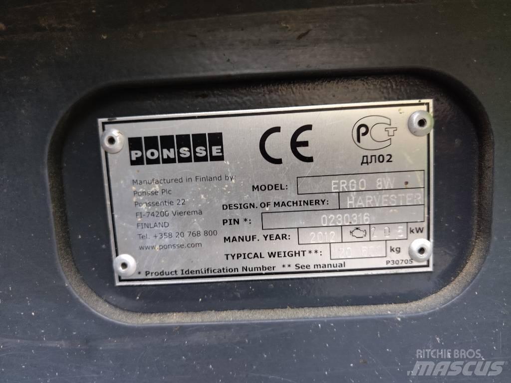 Ponsse ERGO 8W Harvesterid