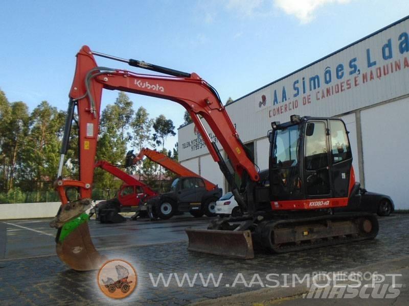 Kubota KX 080-4 Väikeekskavaatorid 7t-12t