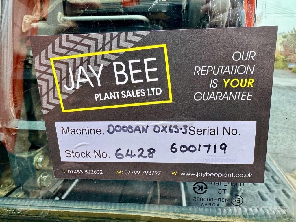 Doosan DX 63 R Miniekskavaatorid < 7 t