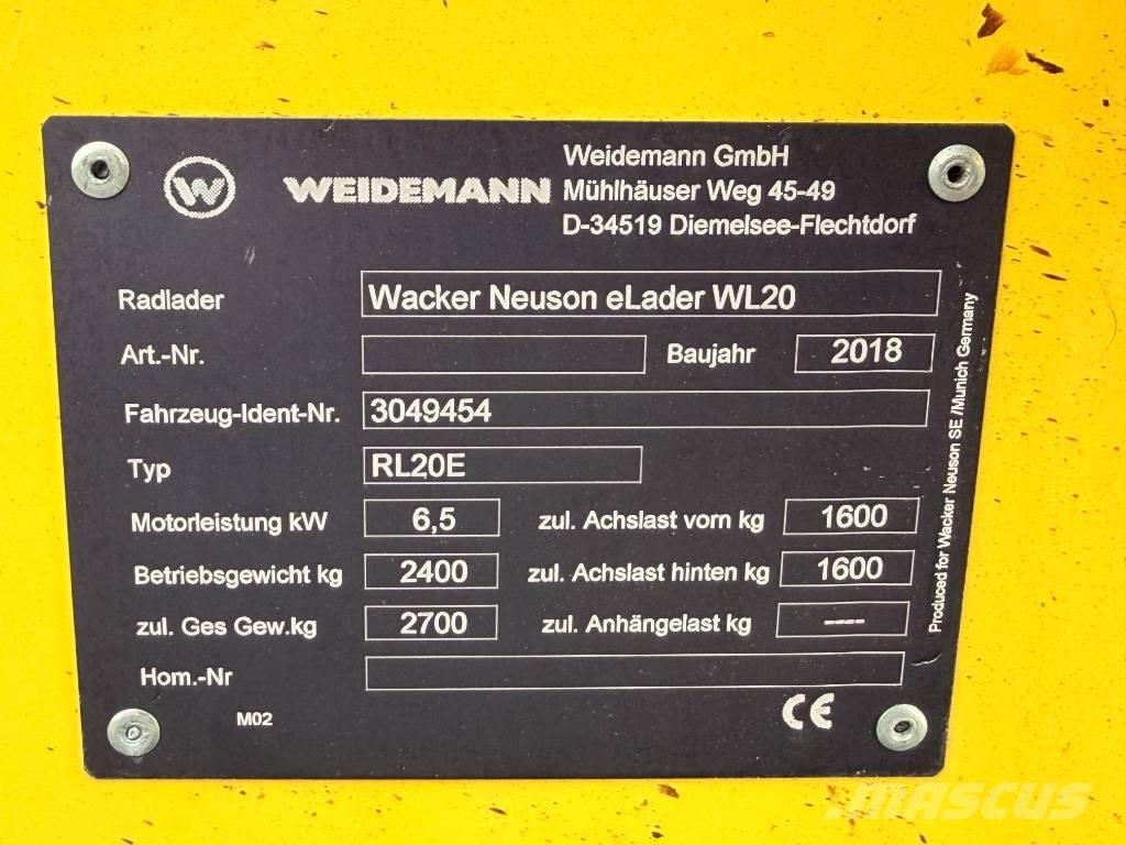 Wacker Neuson WL20e Rataslaadurid