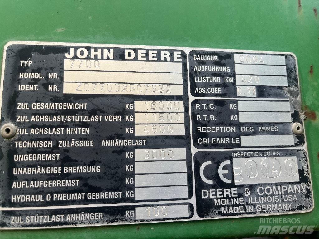 John Deere 7700 Silokombainid