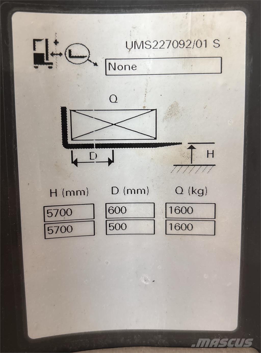 Atlet UMS160 Lükandmastiga tõstukid